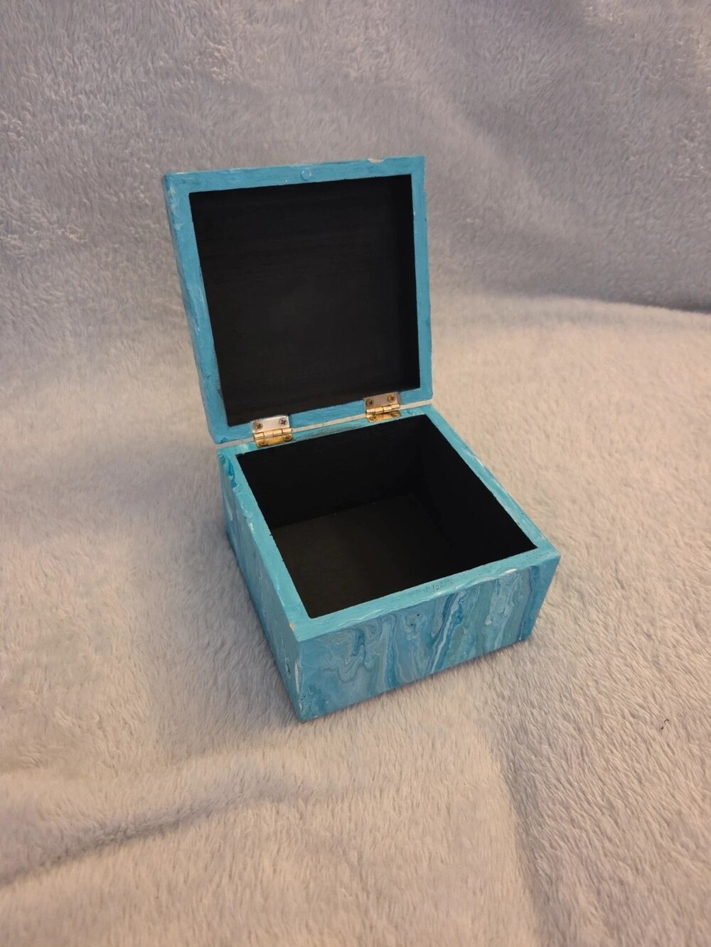 Handmade Wooden Square Jewelry Box